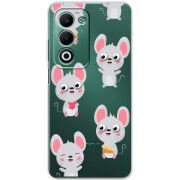 Прозорий чохол BoxFace OPPO A5 с 3D-глазками Mouse