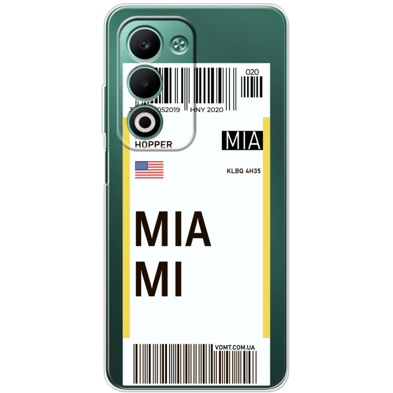 Прозорий чохол BoxFace OPPO A5 Ticket Miami