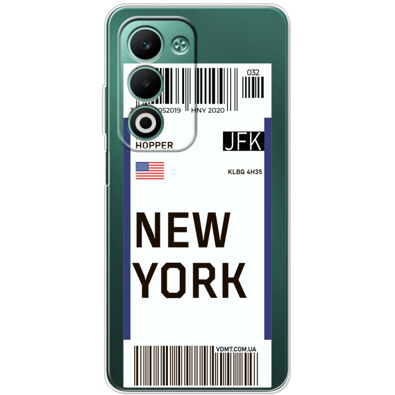 Прозорий чохол BoxFace OPPO A5 Ticket New York