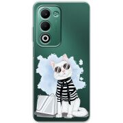 Прозорий чохол BoxFace OPPO A5 Cat Style