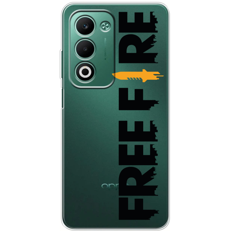 Прозорий чохол BoxFace OPPO A5 Free Fire Black Logo