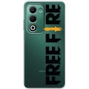 Прозорий чохол BoxFace OPPO A5 Free Fire Black Logo