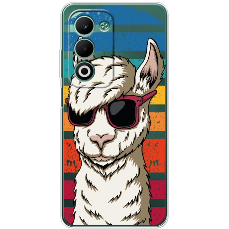 Прозорий чохол BoxFace OPPO A5 Стильна Лама