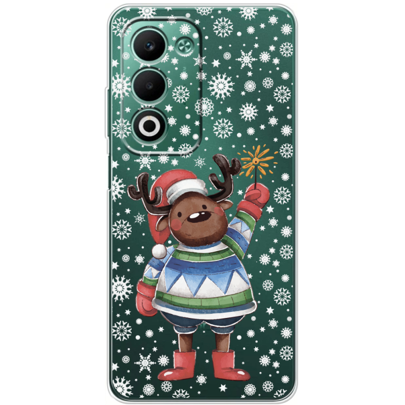 Прозорий чохол BoxFace OPPO A5m Christmas Deer with Snow