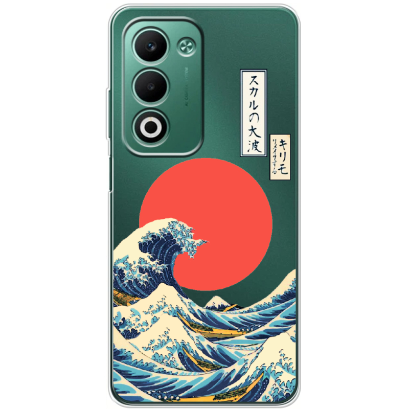 Прозорий чохол BoxFace OPPO A5m Большая волна в Канагаве