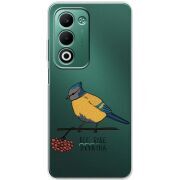 Прозорий чохол BoxFace OPPO A5m Синиця і калина