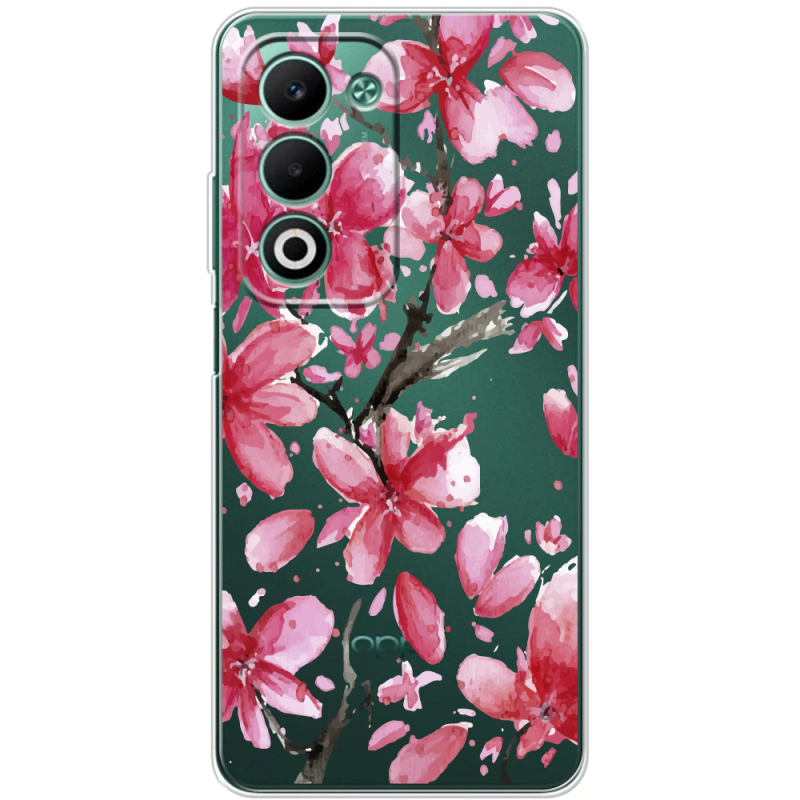 Прозорий чохол BoxFace OPPO A5m Pink Magnolia