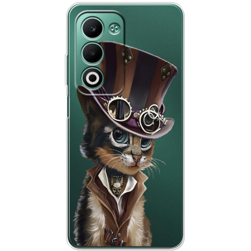 Прозорий чохол BoxFace OPPO A5m Steampunk Cat