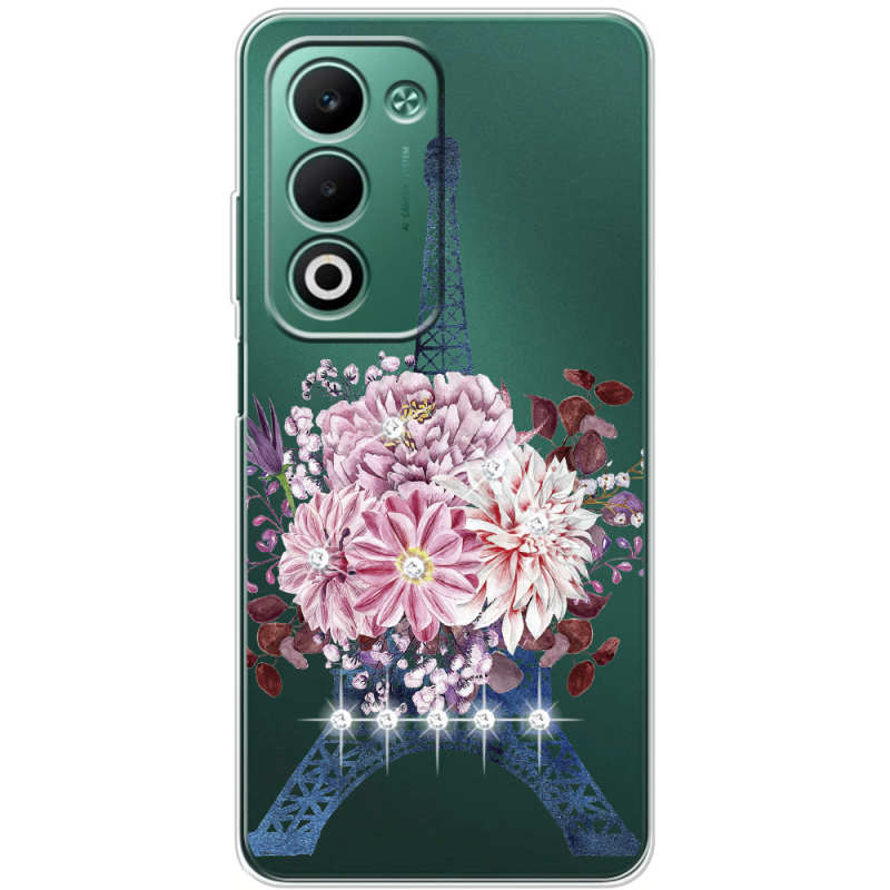 Чохол зі стразами OPPO A5m Eiffel Tower