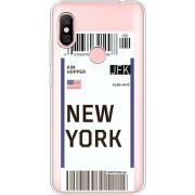Прозрачный чехол Uprint Xiaomi Redmi Note 6 Pro Ticket New York