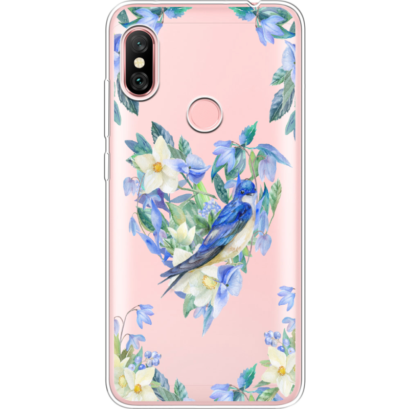 Прозрачный чехол Uprint Xiaomi Redmi Note 6 Pro Spring Bird