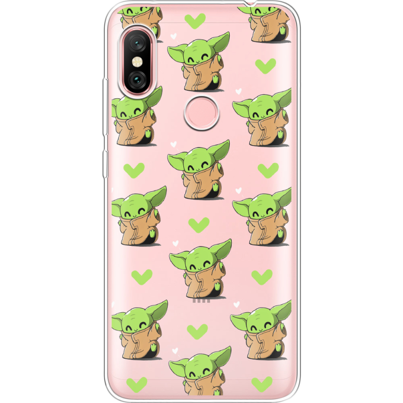 Прозрачный чехол Uprint Xiaomi Redmi Note 6 Pro Pattern Baby Yoda