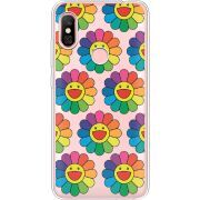 Прозрачный чехол Uprint Xiaomi Redmi Note 6 Pro Hippie Flowers