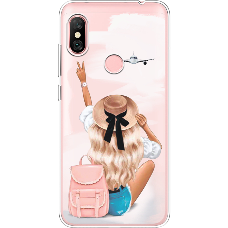 Прозрачный чехол Uprint Xiaomi Redmi Note 6 Pro Travel Girl