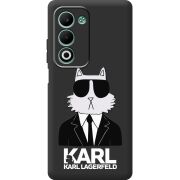 Чорний чохол BoxFace OPPO A5m Cat in Black