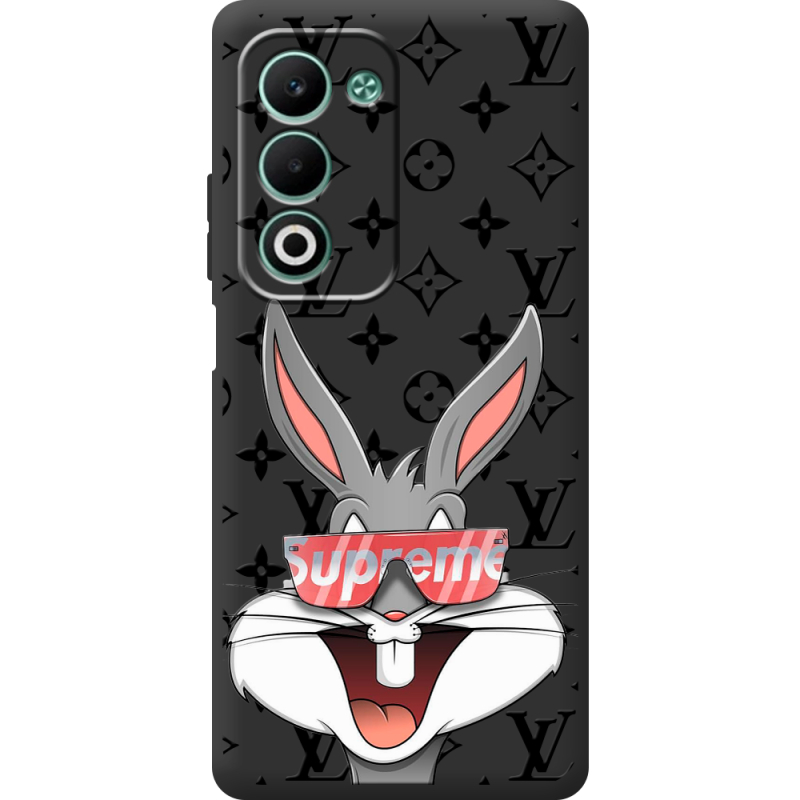 Чорний чохол BoxFace OPPO A5m looney bunny
