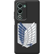 Чорний чохол BoxFace OPPO A5m Атака Титанов Крылья Свободы