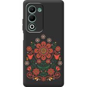 Чорний чохол BoxFace OPPO A5m Ukrainian Ornament