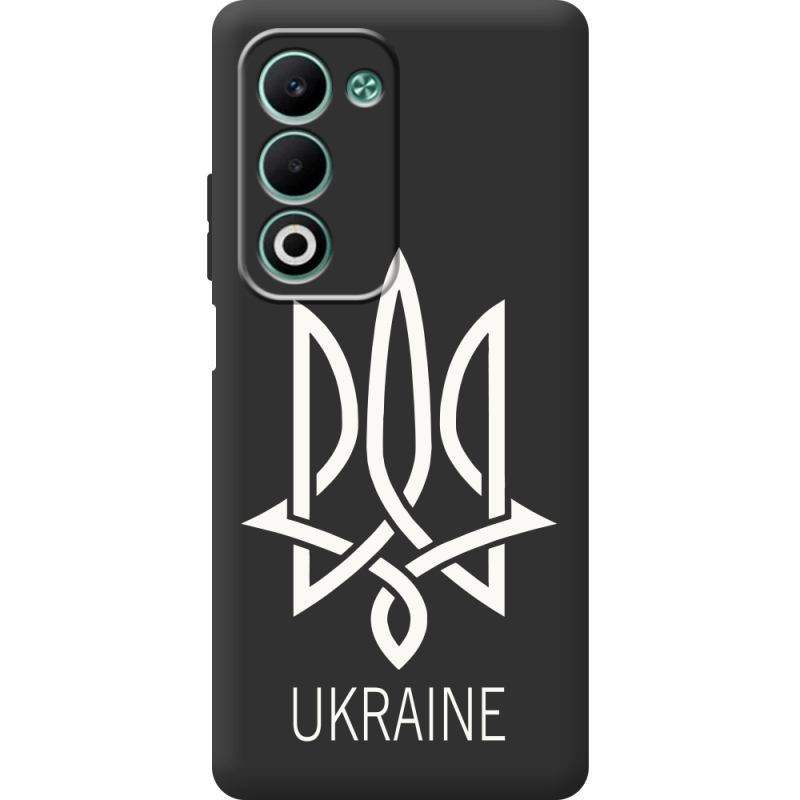 Чорний чохол BoxFace OPPO A5m Тризуб монограмма ukraine