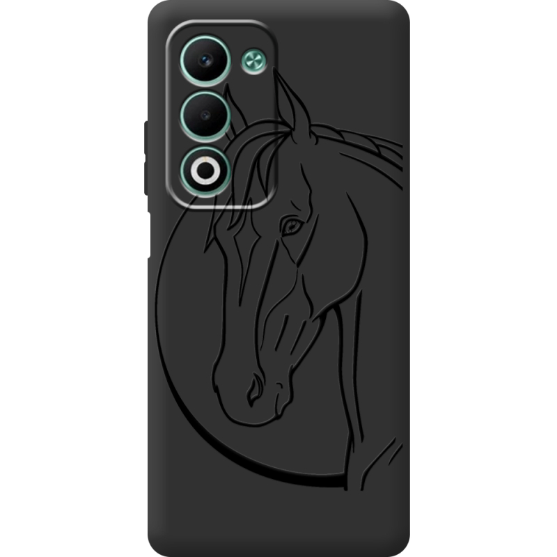 Чорний чохол BoxFace OPPO A5m Horse