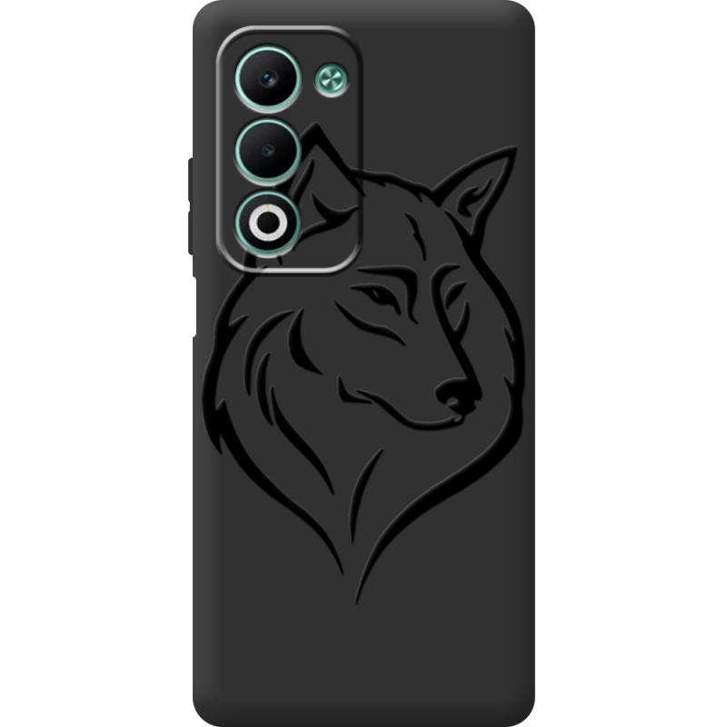 Чорний чохол BoxFace OPPO A5m Wolf