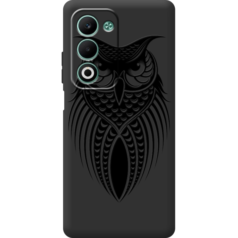 Чорний чохол BoxFace OPPO A5m Owl