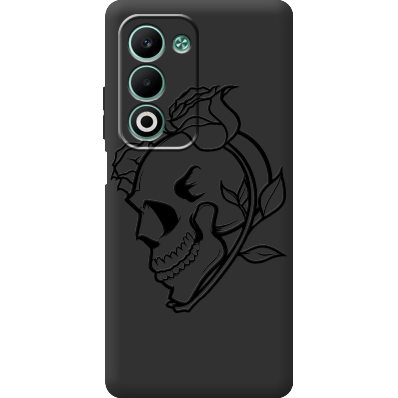 Чорний чохол BoxFace OPPO A5m Skull and Roses