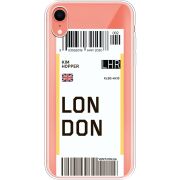 Прозрачный чехол Uprint Apple iPhone XR Ticket London