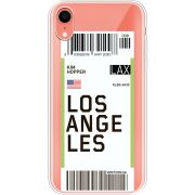 Прозрачный чехол Uprint Apple iPhone XR Ticket Los Angeles