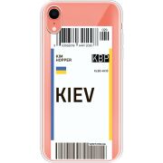 Прозрачный чехол Uprint Apple iPhone XR Ticket Kiev