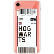 Прозрачный чехол Uprint Apple iPhone XR Ticket Hogwarts