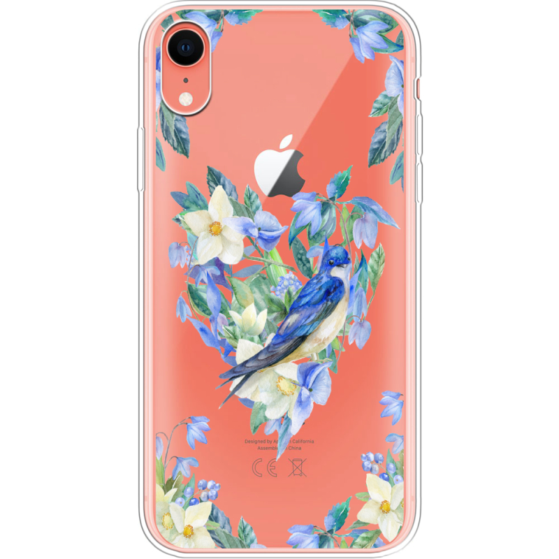 Прозрачный чехол Uprint Apple iPhone XR Spring Bird