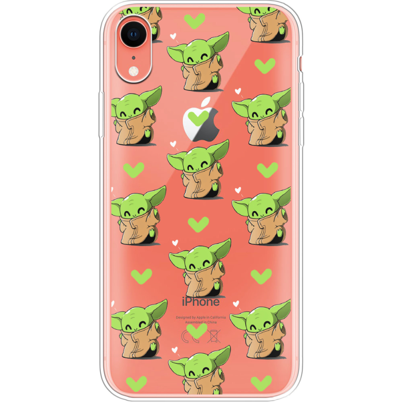 Прозрачный чехол Uprint Apple iPhone XR Pattern Baby Yoda