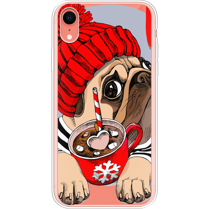 Прозрачный чехол Uprint Apple iPhone XR Winter Puggy