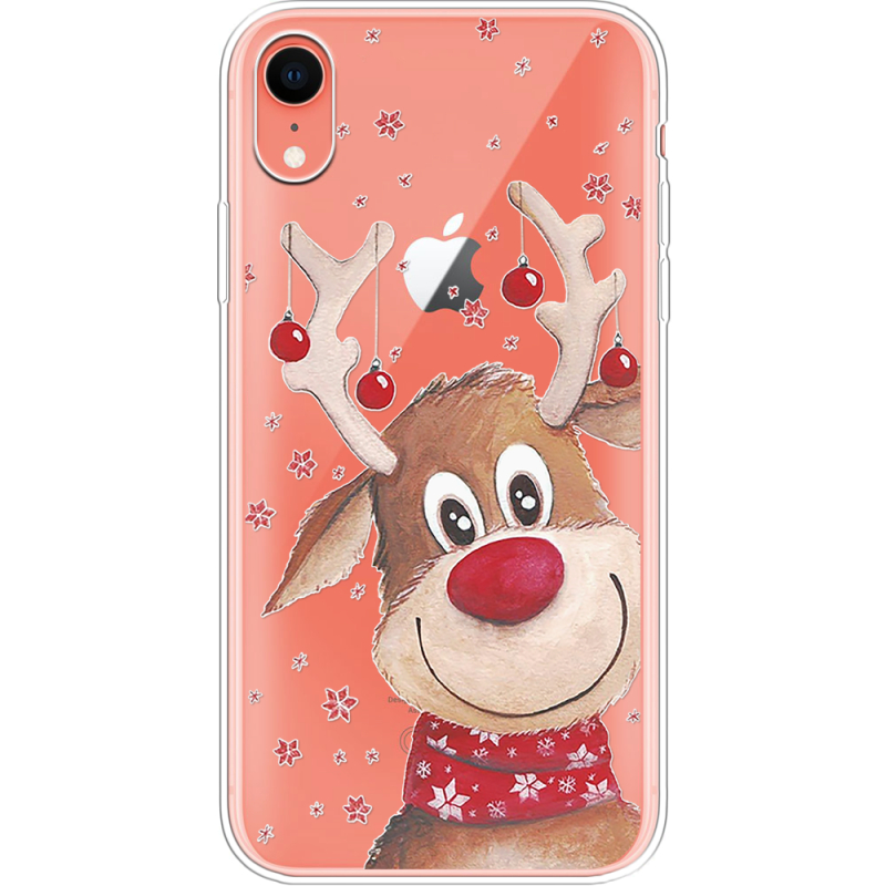 Прозрачный чехол Uprint Apple iPhone XR Winter Deer