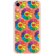 Прозрачный чехол Uprint Apple iPhone XR Hippie Flowers