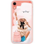 Прозрачный чехол Uprint Apple iPhone XR Travel Girl