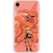 Прозрачный чехол Uprint Apple iPhone XR Naruto and Kurama