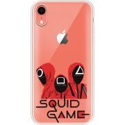 Прозрачный чехол Uprint Apple iPhone XR siquid game люди в красном