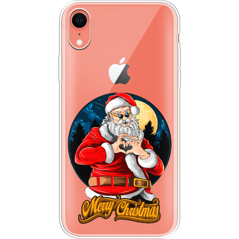 Прозрачный чехол Uprint Apple iPhone XR Cool Santa