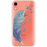 Прозрачный чехол Uprint Apple iPhone XR Feather