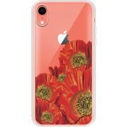 Прозрачный чехол Uprint Apple iPhone XR Red Poppies