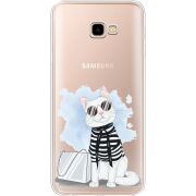 Прозрачный чехол Uprint Samsung J415 Galaxy J4 Plus 2018 Cat Style