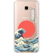 Прозрачный чехол Uprint Samsung J415 Galaxy J4 Plus 2018 Большая волна в Канагаве