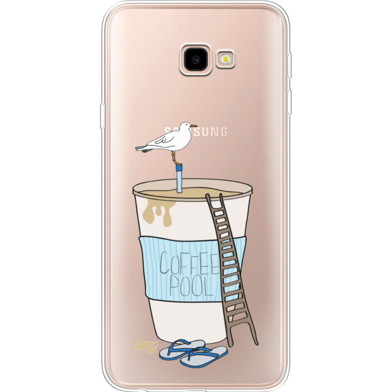 Прозрачный чехол Uprint Samsung J415 Galaxy J4 Plus 2018 Segull in Cofee Pool