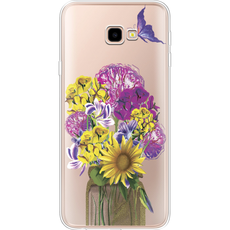 Прозрачный чехол Uprint Samsung J415 Galaxy J4 Plus 2018 My Bouquet