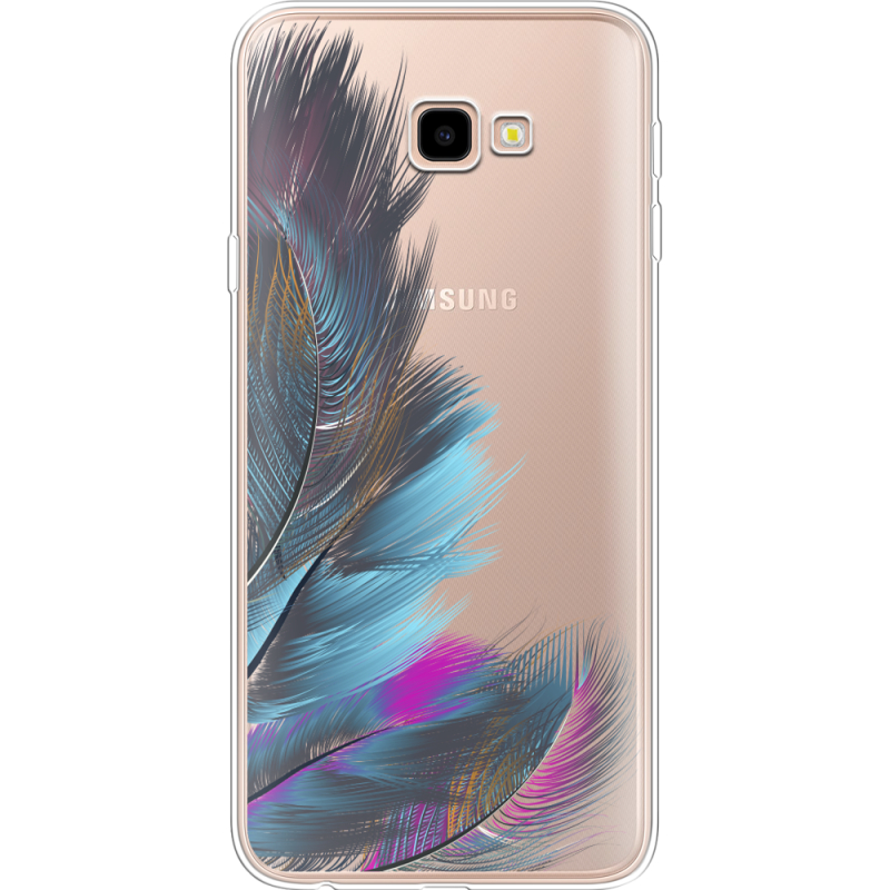 Прозрачный чехол Uprint Samsung J415 Galaxy J4 Plus 2018 Feathers