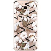 Прозрачный чехол Uprint Samsung J415 Galaxy J4 Plus 2018 Cotton flowers