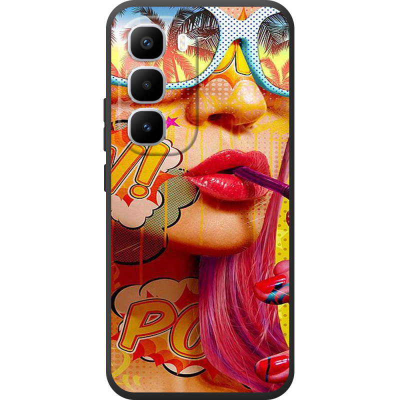 Чохол BoxFace Infinix Hot 60 Pro Plus Yellow Girl Pop Art