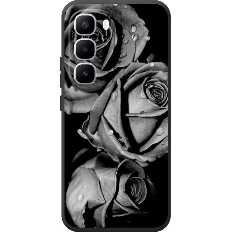 Чохол BoxFace Infinix Hot 60 Pro Plus Black and White Roses